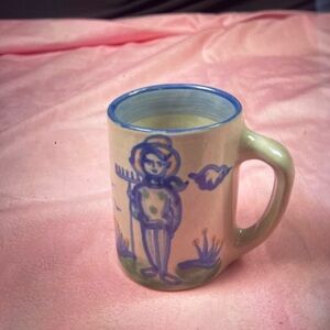 M A Hadley Handpainted Coffee Mug Farmer=